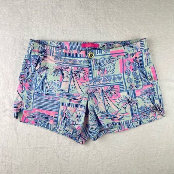 Lilly Pulitzer Women's Adie Ruffle Pocket Stretch Shorts - Picture 2 of 5